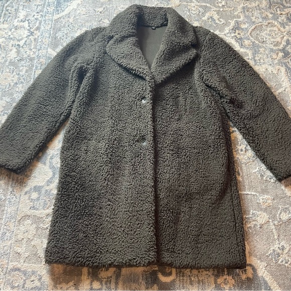Women's earl gray Teddy Coat - Picture 1 of 5